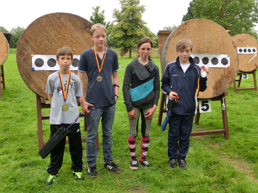 Bogenbiathlon-Siegerehrung